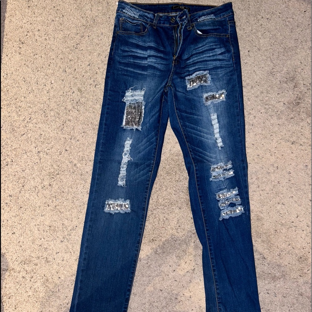 L&B Jeans | Size 14 | Sequins